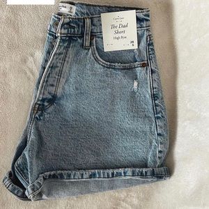 Abercrombie & Fitch Jean Shorts. High-Rise. The Dad Short. Curve Love.